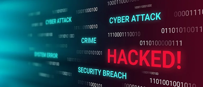 Cyber attack and hacked